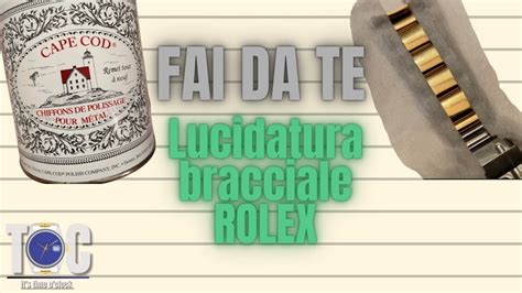 lucidare bracciale acciaio rolex|ATTENZIONE alla LUCIDATURA CASALINGA di un bracciale .